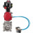 Кран шаровой BV3232P(3pc)-FP-W-ISO-H WDVF Ду40 Ру40 полнопроходной, трехсоставной, корпус - нержавеющая сталь 316, уплотнение - PTFE, под приварку, с пневмоприводом PA-DA-065, пневмораспределителем 4V320-10 AC220V, БКВ APL-510N EX