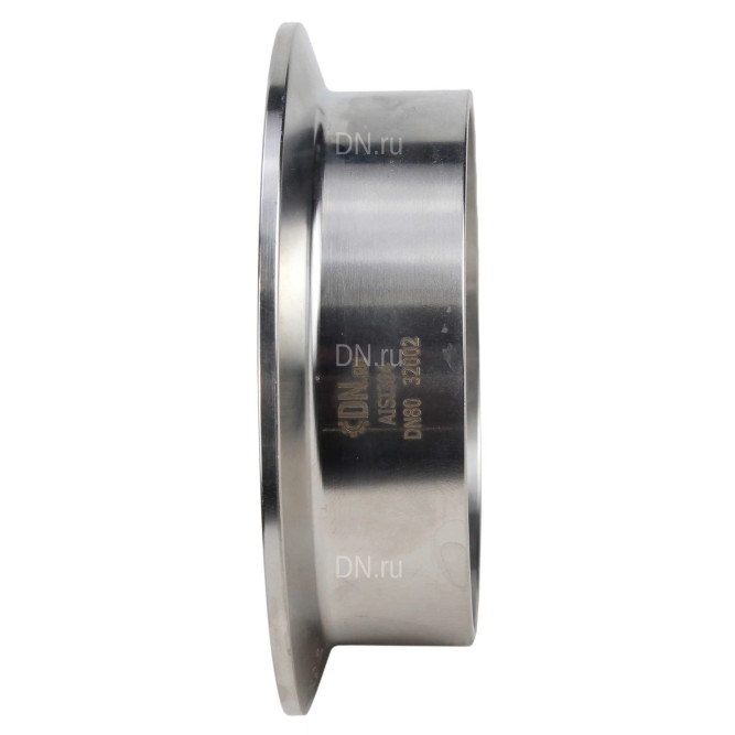 Штуцер CLAMP UC-31-W-106 Ду80 Ру10, корпус - нержавеющая сталь 304, присоединение - под приварку