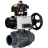 Кран шаровой BV4242E-FP-GRM-ISO Дн32 Ру10 полнопроходной, корпус - НПВХ, шар - НПВХ, уплотнение - EPDM, с пневмоприводом PA-DA-105-1, пневмораспределителем 4M310-08 AC220V и БКВ APL-410N EX