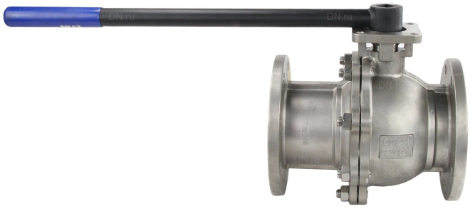 Кран шаровой BV3232P(2pc)-FP-F-ISO-H Ду125 Ру16, корпус - нержавеющая сталь 316, уплотнение - PTFE, полнопроходной фланцевый с ISO-фланцем и рукояткой, 27х27, F10/F12