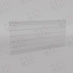 3Д забор белый (RAL 9003) 2500х2500х3 Light