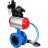Затвор дисковый поворотный WBV1313E-2W-F-H Ду65 Ру16 фланцевый, корпус - чугун GGG40, диск - чугун GGG40, EPDM, с пневмоприводом PA-DA-105, пневмораспределителем 4V320-10 AC220V, БКВ APL-210N и БПВ AFC2000