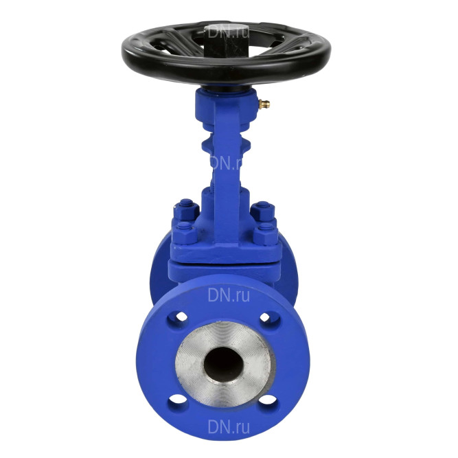 Клапан запорный сильфонный VSO2130M-F-S Ду100 Ру40, фланцевый, корпус - сталь GS-C25, уплотнение - металл, управление - штурвал