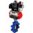 Затвор дисковый поворотный WBV1616N-2W-Fb-H Ду80 Ру16 LUG корпус - чугун QT450, диск - чугун QT450, уплотнение - NBR, с пневмоприводом PA-SA-105, пневмораспределителем 4M310-08 DC24V, БКВ APL-410N EX и БПВ AFC2000