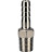 Штуцер елочка BF31-T-1/2-15 1/2″х15мм Ду15 Ру16 шланговый, корпус - нержавеющая сталь AISI 304 (CF8), присоединение - наружная резьба/штуцер