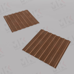 Профилированный лист для забора С-21 1000 мм А 0,5 мм Copper Медный