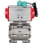 Кран шаровой BV3232P(3pc)-FP-SW-ISO-H Ду80 Ру63 полнопроходной, корпус - нержавеющая сталь SS316, под приварку, с пневмоприводом PA-DA-105, магнитным переключателем ALS200D