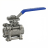 Кран шаровой BV3232P(3pc)-FP-T-ISO-H 4″ Ду100 Ру25 полнопроходной, нержавеющая сталь AISI 316, резьбовой, с ISO фланцем и рукояткой