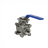 Кран шаровой BV3232P(3pc)-FP-T-ISO-H 4″ Ду100 Ру25 полнопроходной, нержавеющая сталь AISI 316, резьбовой, с ISO фланцем и рукояткой