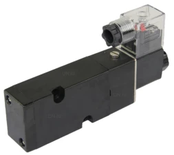 Пневмораспределитель 4M310-08 AC220V 1/4″ моностабильный, пятиканальный, для четвертьоборотных пневмоприводов (на корпус)