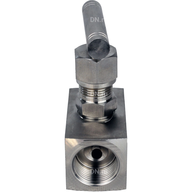 Клапан игольчатый VN3232M-T-Ht 1/4″ Ду8 Ру400 резьбовой, корпус - нержавеющая сталь 316, уплотнение - металл, с Т-образной рукояткой