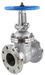 Задвижка клиновая 30нж64нж GVWR3131M-2W-F-S Ду150 Ру25 фланцевая, корпус - нержавеющая сталь 304, материал клина - нержавеющая сталь 304, уплотнение - металл, со штурвалом GAIR