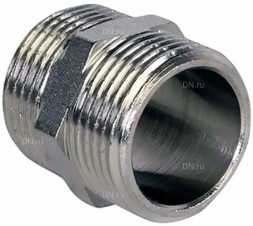 Ниппель Н-304-НР-НР 3″ Ду80 Ру20, корпус - нержавеющая сталь AISI 304, присоединение - наружная/наружная резьба, тип резьбы - BSPT