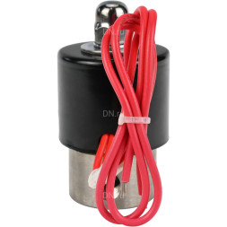 Клапан электромагнитный VS131-ET-NC-220VAC 1/4″ Ду8 Ру10, соленоидный двухходовой, корпус - нержавеющая сталь 304, уплотнение - EPDM, резьбовой, нормально-закрытый, прямого действия, катушка - 220В