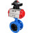 Затвор дисковый поворотный WBV1313E-2W-F-H Ду200 Ру16 фланцевый, корпус - чугун GGG40, диск - чугун GGG40, уплотнение - EPDM, с пневмоприводом PA-DA-140 и БКВ APL-210N