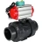 Кран шаровой BV4242E-FP-GRM-ISO Дн40 Ру10 полнопроходной, корпус - НПВХ, шар - НПВХ, уплотнение - EPDM, с пневмоприводом PA-SA-065, пневмораспределителем 4M310-08 DC24V и магнитным переключателем ALS200D