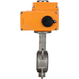 Затвор дисковый поворотный WBV3131V-2W-Fb-H Ду80 Ру16 межфланцевый, корпус - нержавеющая сталь 304, диск - нержавеющая сталь 304, уплотнение - VITON, с электроприводом QT-N-005EM-O1-220VAC-У1 220В HARK