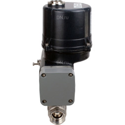 Кран шаровой BV3232P(2pc)-FP-T-ISO-H Ду40 Ру63 полнопроходной, резьбовой, внутренняя резьба, корпус - нержавеющая сталь 316, уплотнение - PTFE, с электроприводом четвертьоборотным QTSA-N-003EM-O0-220VAC с пружинным возвратом
