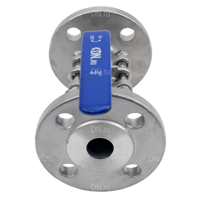 Кран шаровой BV3131P(3pc)-FP-F-H Ду80 Ру25, полнопроходной, трехсоставной, сталь 304, уплотнение - PTFE, фланцевый с рукояткой