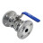 Кран шаровой BV3131P(3pc)-FP-F-H Ду80 Ру25, полнопроходной, трехсоставной, сталь 304, уплотнение - PTFE, фланцевый с рукояткой