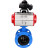 Затвор дисковый поворотный WBV1313E-2W-F-H Ду65 Ру16 фланцевый, корпус - чугун GGG40, диск - чугун GGG40, уплотнение - EPDM, с пневмоприводом PA-DA-105 и БКВ APL-210N