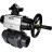 Кран шаровой BV4242E-FP-GRM-ISO Дн32 Ру10 полнопроходной, корпус - НПВХ, шар - НПВХ, уплотнение - EPDM, с пневмоприводом PA-DA-105-1 и БКВ APL-210N