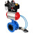 Затвор дисковый поворотный WBV1313E-2W-F-H Ду150 Ру16 фланцевый, корпус - чугун GGG40, диск - чугун GGG40, EPDM, с пневмоприводом PA-DA-130, пневмораспределителем 4V320-08 AC220V, БКВ APL-410N EX и БПВ AFC2000