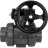 Кран шаровой BV4242E-FP-GRM-ISO Дн80 Ру10 полнопроходной, корпус - НПВХ, шар - НПВХ, уплотнение - EPDM, с редуктором RDN RQN3-150Z-T24