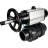 Кран шаровой BV4242E-FP-GRM-ISO Дн20 Ру10 полнопроходной, корпус - НПВХ, шар - НПВХ, уплотнение - EPDM, с пневмоприводом PA-DA-105-1 и пневмораспределителем 4V320-08 AC220V