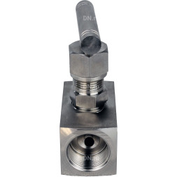 Клапан игольчатый VN3232M-T-Ht 2″ Ду50 Ру400 резьбовой, корпус - нержавеющая сталь 316, уплотнение - металл, с Т-образной рукояткой