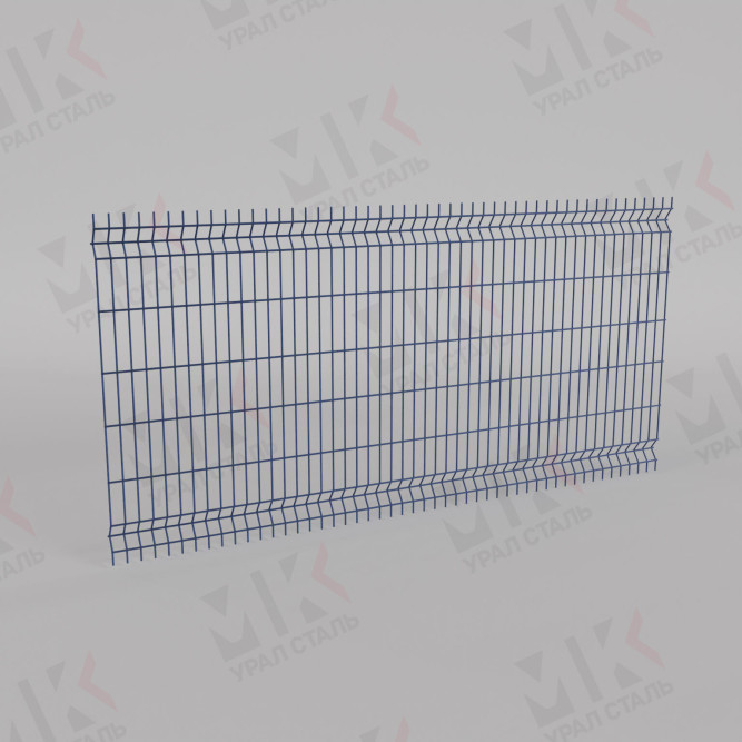 3Д забор синий (RAL 5005) 2500х3000х2.5 Light