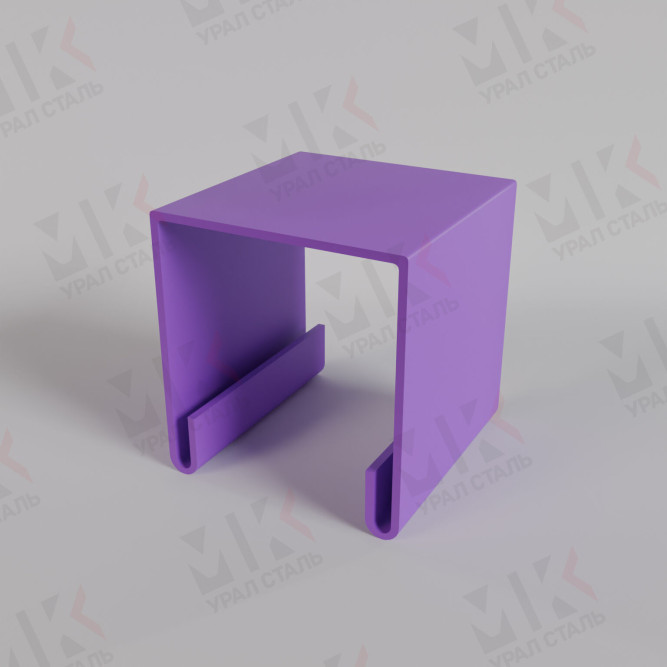 Планка стойки забора 30х40х2000 мм Violet Тёмно-фиолетовый 0,5 мм