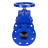 Задвижка клиновая 30ч39р (аналог МЗВ) GVWN1414E-2W-F-S blue Ду150 Ру10/16 фланцевая, корпус - чугун GGG50, уплотнение - EPDM, со штурвалом и невыдвижным штоком, цвет - синий