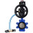 Затвор дисковый поворотный WBV1616N-2W-Fb-H Ду125 Ру16 LUG корпус - чугун QT450, диск - чугун QT450, уплотнение - NBR, с пневмоприводом PA-DA-105-1, пневмораспределителем 4V320-10 AC220V и БКВ APL-510N EX