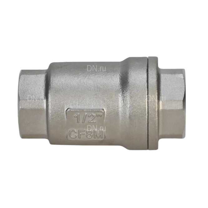 Клапан обратный VCS3232P-T 2″ Ду50 Ру63 резьбовой, пружинный, корпус - нержавеющая сталь 316, диск - нержавеющая сталь 316, уплотнение - металл