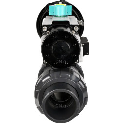 Кран шаровой BV4242E-FP-GRM-ISO Дн25 Ру10 полнопроходной, корпус - НПВХ, шар - НПВХ, уплотнение - EPDM, с пневмоприводом PA-DA-105-1, пневмораспределителем 4M310-08 DC24V и магнитным переключателем ALS200D