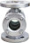 Стекло смотровое SG2-34G-F тип В ГОСТ 21836-2021 Ду40 Ру40, углеродистая сталь, фланцевое