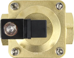 Клапан электромагнитный VS400-VT-NC-220VAC 1 1/2″ Ду40 Ру16, соленоидный двухходовой, корпус - латунь, уплотнение - Viton, резьбовой, нормально-закрытый, пилотный, катушка - 220В