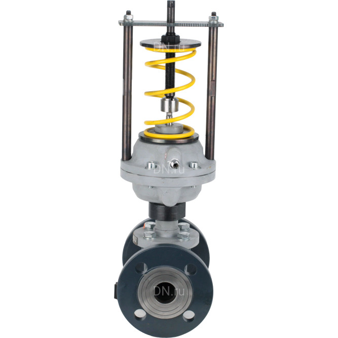 Регулятор давления после себя PRA1030E-F-DA Ду80 Ру16 Kvs100 прямого действия, серый чугун СЧ20, фланцевый, Tmax до 150°С, диапазон настройки 4 (6 - 12 кгс/см2)