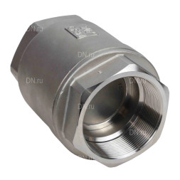 Клапан обратный VCS3232P-T 3″ Ду80 Ру40 резьбовой, пружинный, корпус - нержавеющая сталь 316, диск - нержавеющая сталь 316, уплотнение - металл