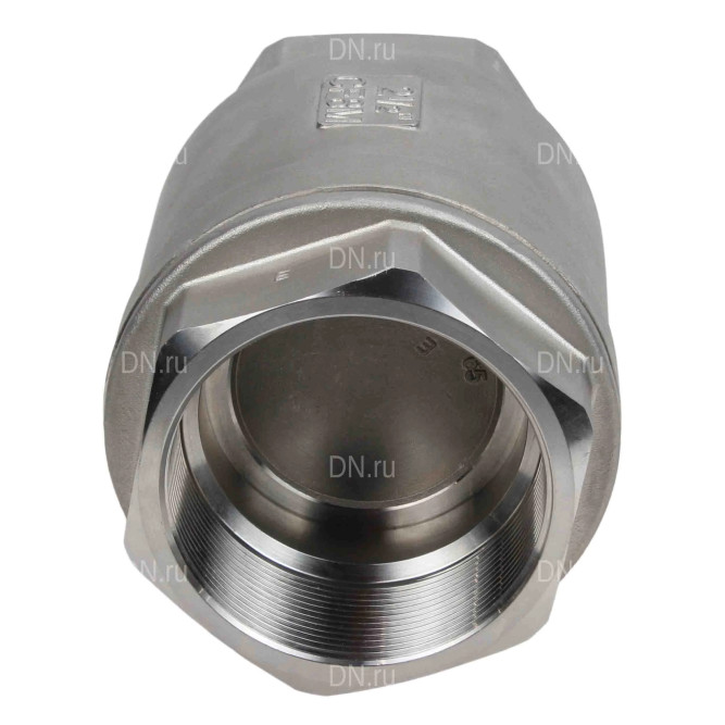 Клапан обратный VCS3232P-T 3″ Ду80 Ру40 резьбовой, пружинный, корпус - нержавеющая сталь 316, диск - нержавеющая сталь 316, уплотнение - металл