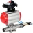 Кран шаровой BV3131P(3pc)-FP-W-ISO-H LONG Ду10 Ру63 полнопроходной, корпус - нержавеющая сталь 304, уплотнение - PTFE, под приварку, с пневмоприводом PA-DA-052, пневмораспределителем 4V320-08 AC220V и БКВ APL-210N