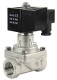 Клапан электромагнитный VS731-PT-NC-24VAC 1 1/4″ Ду32 Ру5 прямого действия двухходовой, корпус - сталь нержавеющая 304, присоединение - внутренняя резьба, уплотнение - PTFE, нормально-закрытый, катушка - 24 В AC