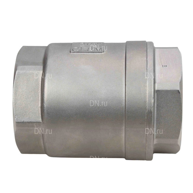 Клапан обратный VCS3232P-T 4″ Ду100 Ру40 резьбовой, пружинный, корпус - нержавеющая сталь 316, диск - нержавеющая сталь 316, уплотнение - металл