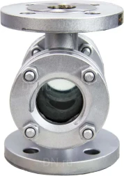 Стекло смотровое SG2-34G-F тип В ГОСТ 21836-2021 Ду65 Ру16, углеродистая сталь, фланцевое