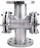 Стекло смотровое SG2-34G-F тип В ГОСТ 21836-2021 Ду80 Ру16, углеродистая сталь, фланцевое