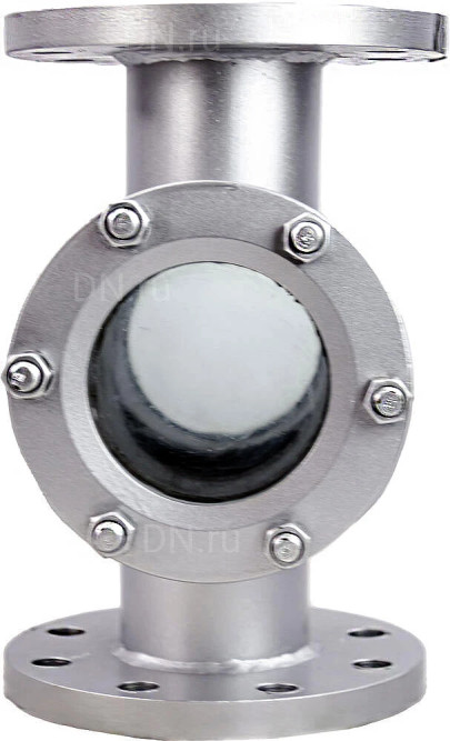 Стекло смотровое SG2-34G-F тип В ГОСТ 21836-2021 Ду80 Ру16, углеродистая сталь, фланцевое