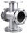 Стекло смотровое SG2-34G-F тип В ГОСТ 21836-2021 Ду100 Ру16, углеродистая сталь, фланцевое