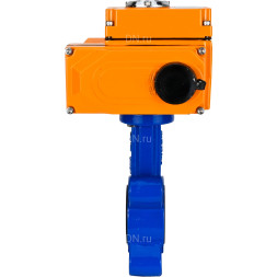 Затвор дисковый поворотный WBV1631E-2W-Fb-H Ду150 Ру16 LUG корпус - чугун QT450, диск - нержавеющая сталь 304, уплотнение - EPDM, межфланцевый, с электроприводом QT-N-020EM-O1-380VAC-У1 380В