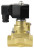 Клапан электромагнитный VS1000-PT-NC-24VAC 3/4″ Ду20 Ру16 соленоидный двухходовой поршневой, резьбовой, корпус - латунь, уплотнение - PTFE, пилотного действия, нормально закрытый, катушка - 24В AC